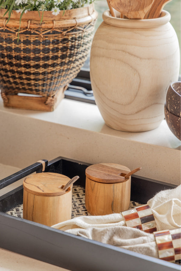 Kayu Small Wooden Vase