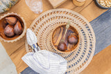 Handwoven Rattan Placemats - Set of 2