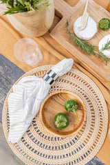 Handwoven Rattan Placemats - Set of 2