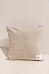 back view of duma cushion cover linen