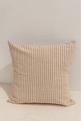 front view of the striped duma cushion cover