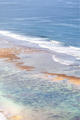 blue water ocean print