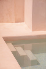 photograph of pool stairs in a private bali villa