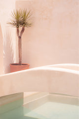 photograph in soft colours of a private bali pool villa by sheila man