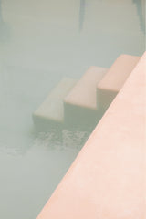 light coloured photograph of minimalistic pool design in bali 