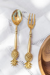 Nanas Brass Cutlery Set