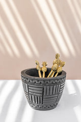 Nanas Brass Cutlery Set