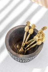 Nanas Brass Cutlery Set