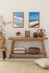 arrangement of two ocean prints
