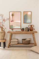 wall art from bali pool villas in soft colours