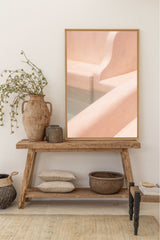 soft coloured wall art from a private pool villa in bali