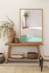 bali poster of a minimalistic pool bridge in bali