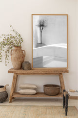 black and white bali poster from a private pool villa