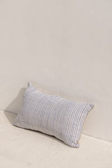 rectangle cushion cover from indonesia with blue stripes