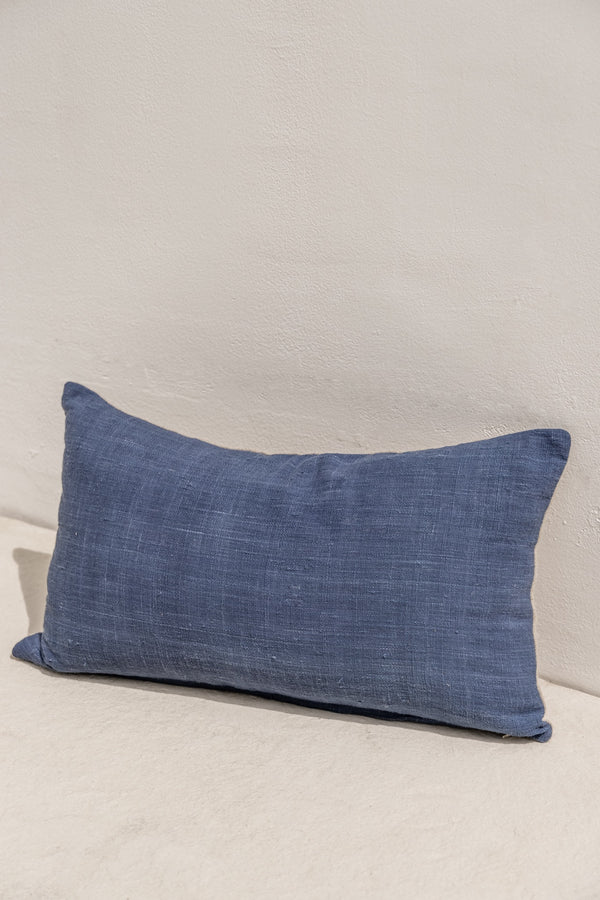 bespoke cushion cover in a beautiful blue colours. Handmade in indonesia