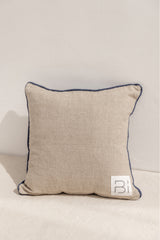 back of the cushion cover dunia, beige natural linen