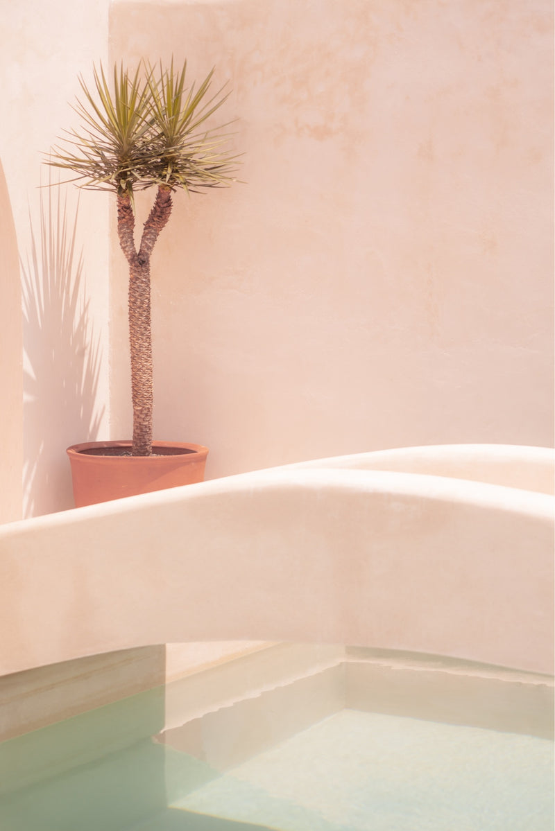photograph in soft colours of a private bali pool villa by sheila man 