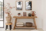wall decoration with black and white bali posters